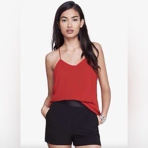 Express Barcelona Reversible Red/Black Cami Tank Top Size M